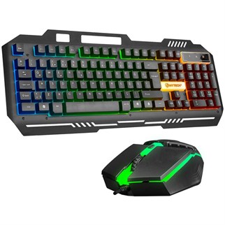 HYTECH HKM-X86 Kablolu USB Q Trk Siyah Gaming Klavye - Mouse Set