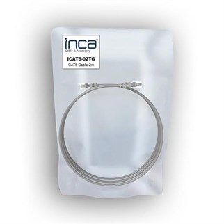 INCA 2metre CAT6 Utp ICAT6-02TG Gri Patch Kablo