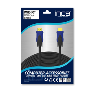 INCA 5metre IMHD-50T HDMI Görüntü Kablosu Gold 1.4v 4K