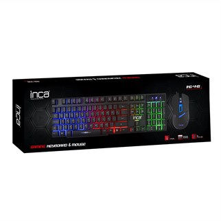 INCA IKG-448 Kablolu USB Q Trk Siyah Gaming Klavye - Mouse Set