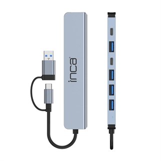 INCA IUTP-7 5port TYPEC-USB 3.0 USB Çoklayıcı Hub 100W