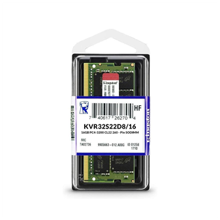 KINGSTON KVR32S22D8/16, 16Gb, 3200Mhz, DDR4, Sodimm Notebook RAM, 1,2V, CL22 (KUTULU)