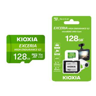 KIOXIA 128GB ExceriaG2, LMHE2G128GG2, A1 V30 4K, CL10, 100Mb/s, MicroSD Kart Bellek (SD Adaptörlü)