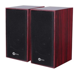 LECOO DS105 1+1 Siyah 5w RMS Hoparlör Ahşap