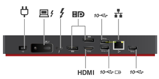 LENOVO THINKPAD 40B00135EU Evrensel USBC Dock Bağlantı İstasyonu