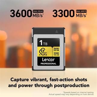 LEXAR 1TB PROFESSIONAL GOLD LCXEXP4001T- RNENG CFEXPRESS 4.0 TYPE-B KART