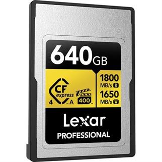 LEXAR 640GB PROFESSIONAL GOLD LCAGOLD640G- RNENG CFEXPRESS 4.0 TYPE-A KART