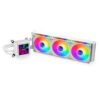 LIAN LI GALAHAD II LCD SL-INFINITY 360MM LGA1700/1851P/AM5 SOKET BEYAZ İŞLEMCİ SIVI SOĞUTUCU G89.GA2ALCD36INW.00