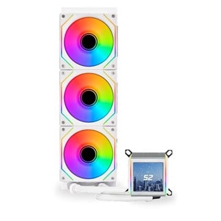 LIAN LI GALAHAD II LCD SL-INFINITY 360MM LGA1700/1851P/AM5 SOKET BEYAZ İŞLEMCİ SIVI SOĞUTUCU G89.GA2ALCD36INW.00