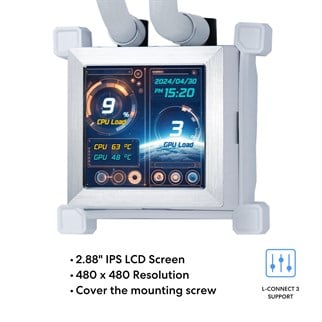 LIAN LI HYDRO-SHIFT LCD PERFORMANCE 360MM LGA1700/1851P/AM5 SOKET BEYAZ İŞLEMCİ SIVI SOĞUTUCU G89.GHSLCD36SW.00