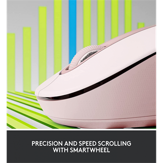 LOGITECH 910-006254, M650 Signature, Rose, Sağ El, USB Nano 2,4G Kablosuz, 4000dpi, Optik, 5 Tuşlu, 24ay Pil Ömrü, Sessiz Mouse