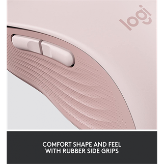 LOGITECH 910-006254, M650 Signature, Rose, Sağ El, USB Nano 2,4G Kablosuz, 4000dpi, Optik, 5 Tuşlu, 24ay Pil Ömrü, Sessiz Mouse