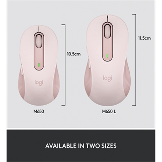 LOGITECH 910-006254, M650 Signature, Rose, Sağ El, USB Nano 2,4G Kablosuz, 4000dpi, Optik, 5 Tuşlu, 24ay Pil Ömrü, Sessiz Mouse