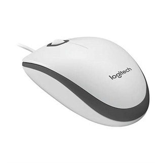 LOGITECH 910-006764, M100 Beyaz, USB Kablolu, 1000dpi, Optik, 3 Tuşlu, Mouse