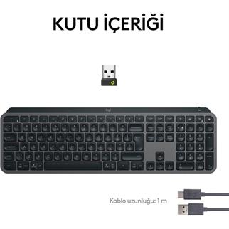 LOGITECH Mx Keys S Gelişmiş Kablosuz Klavye Siyah -920-011594