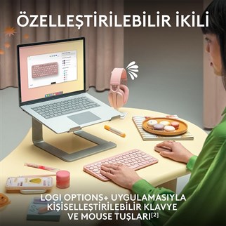 LOGITECH Pebble 2 Bluetooth Grafit Klavye - Mouse Set (920-012245)