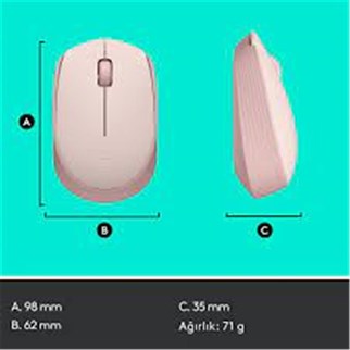 Logitech 910-006865 M171 Kablosuz Pembe Mouse