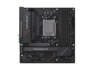 MAXUN TERMINATOR B850M DARK WIFI6 DDR5 HDMI-DP TYPEC PCIE 5.0 AM5 mATX