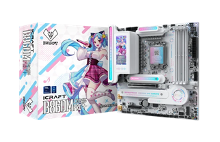 MAXUN iCRAFT B860M CROSS PRO WIFI HDMI-DP TYPEC PCIE 5.0 1851p mATX BEYAZ