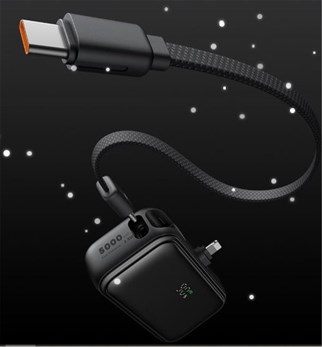 MCDODO MC-7800 5000mAh 22.5W Dahili Kablo ve Lightning Konnektörlü Mini Powerbank