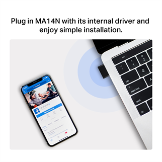 MERCUSYS MA14N WIFI6 AX300 Nano Usb Kablosuz Ağ Adaptörü