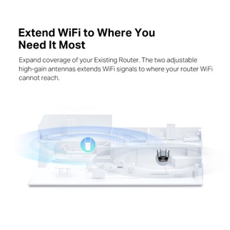 MERCUSYS ME60X WIFI6 AX1500 Menzil Genişletici Router Priz Tip