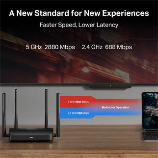 MERCUSYS MR25BE Wıfı7 BE3600 Dual Band Router