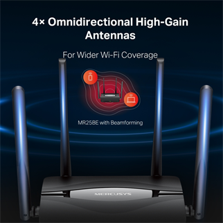 MERCUSYS MR25BE Wıfı7 BE3600 Dual Band Router