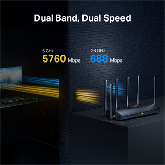 MERCUSYS MR37BE WIFI7 BE6500 Çift Bant Router