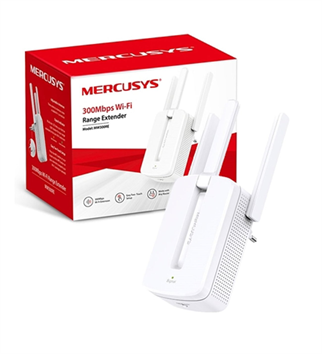 MERCUSYS MW300RE N300 Menzil Genişletici Priz Tip
