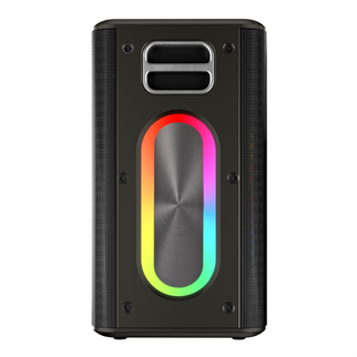 MICROLAB M60 Vega, 100W, Taşınabilir, BT/USB/AUX/TF/Type-C, RGB Işıklı, 15000mAh Batarya, 2adet Mikrofon, Karaoke/Parti, Bluetooth Speaker,