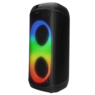 MICROLAB M61, 80W, Taşınabilir, BT/USB/AUX/TF/TWS, RGB Işıklı, 2400mAh Batarya, 2adet VHF Mikrofon, Karaoke/Parti, Bluetooth Speaker,
