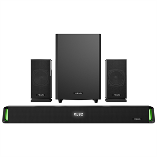 MIKADO MD-SBT35, 160W, 5+1, Masaüstü, BT/AUX/USB/HDMI/OPTICAL, Soundbar, Siyah Kasa, Ev Sinema Sistemi