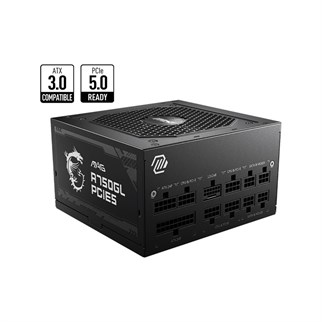 MSI 750W 80+ GOLD A750GL 12cm Fanlı PCIe5.0 Tam Modüler Power Supply