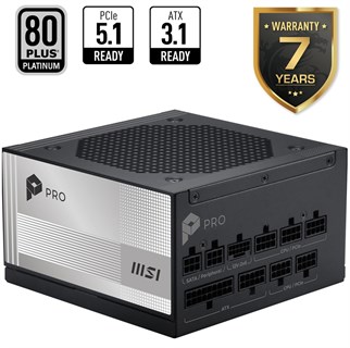 MSI 850w 80+ Platinum PRO A850PL PCIE5 Tam Modüler Power Supply
