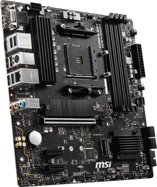 MSI B550M PRO-VDH DDR4 M2 PCIe NVME HDMI DP PCIe 16X v4.0 AM4 mATX