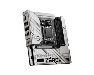 MSI B650M PROJECT ZERO WIFI6E DDR5 HDMI-DP TYPEC PCIE 4.0 AM5 mATX