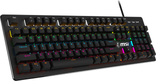 MSI GK300 Kablolu RGB Siyah Gaming Klavye