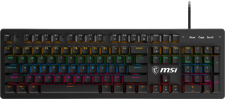 MSI GK300 Kablolu RGB Siyah Gaming Klavye