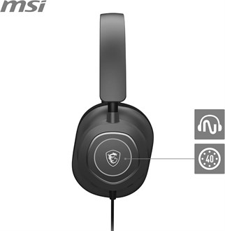 MSI GG Maestro 300 USB-C 7.1 Sanal Çevresel Ses Siyah Oyuncu Kulaklığı