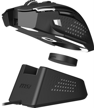 MSI GG Versa Pro Wireless 26000 DPI Kablosuz Oyuncu Faresi + Mouse Dock Pro Şarj Standı Seti