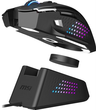 MSI GG Versa Pro Wireless 26000 DPI Kablosuz Oyuncu Faresi + Mouse Dock Pro Şarj Standı Seti