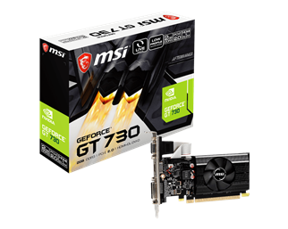 MSI GT730 2GB N730K-2GD3/LP DDR3 64bit HDMI DVI PCIe 16X v2.0