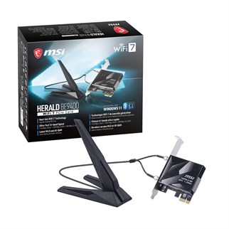 MSI HERALD BE9400 WIFI7 Kablosuz PCIe Adaptör