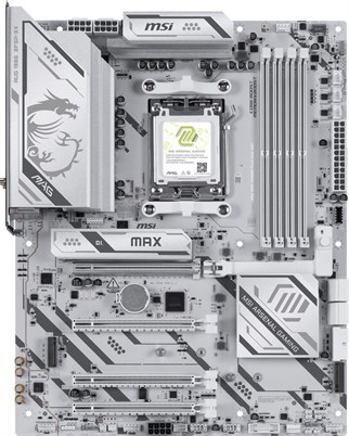 MSI MAG B850 GAMING PLUS MAX WIFI7 DDR5 HDMI-DP TYPEC PCIE 5.0 AM5 ATX