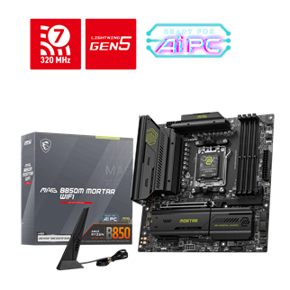 MSI MAG B850M MORTAR WIFI7 DDR5 HDMI-DP PCIE 5.0 AM5 mATX
