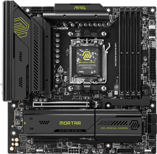 MSI MAG B850M MORTAR WIFI7 DDR5 HDMI-DP PCIE 5.0 AM5 mATX