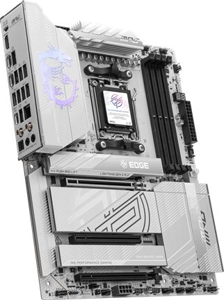 MSI MPG X870E EDGE TI WIFI7 DDR5 HDMI-DP TYPEC PCIE 5.0 AM5 ATX BEYAZ