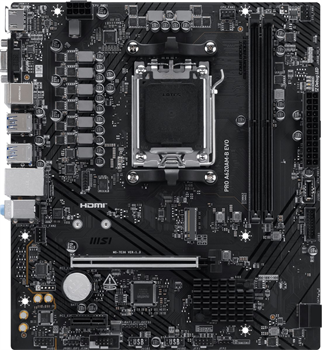 MSI PRO A620AM-B EVO DDR5 HDMI PCIE 4.0 AM5 mATX