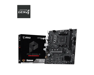 MSI PRO B550M-B DDR4 HDMI-DP PCIE 4.0 AM4 mATX